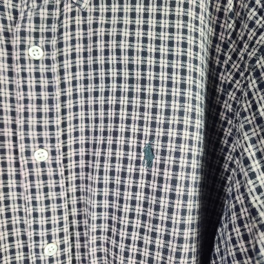 Ralph Lauren Blake Men Plaid Short Sleeve Button Down Shirt XL Cotton breathable